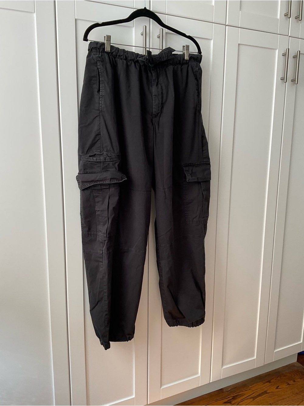 GAP Black Cargo Jogger Pants with Elastic Waist